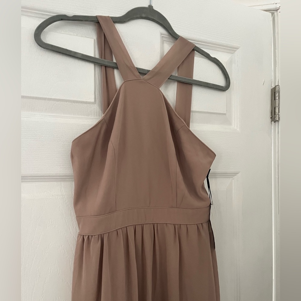 Lulus Tan gown - Picture 3 of 4